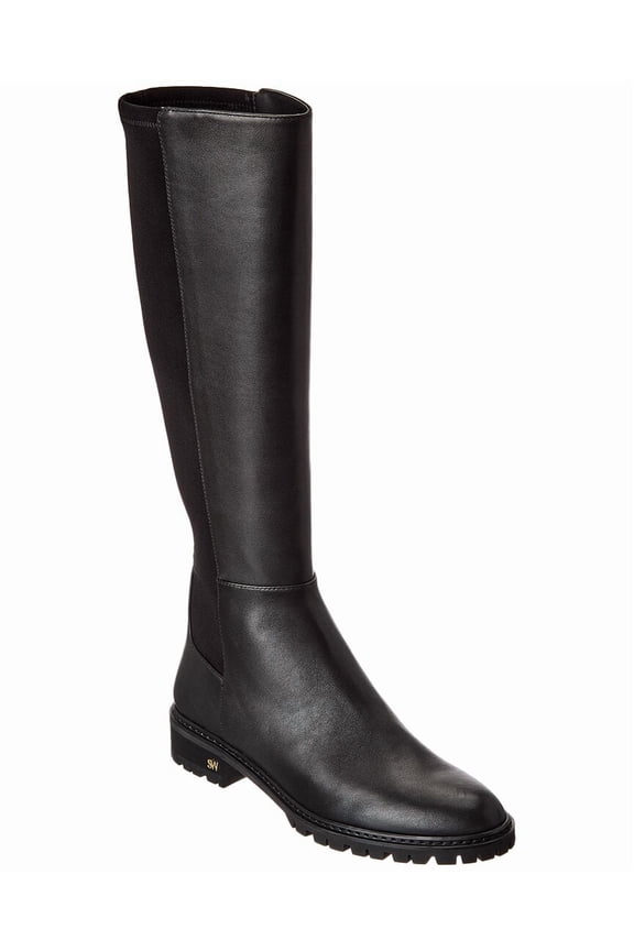 City Leather Knee-High Boot, 7.5, Black