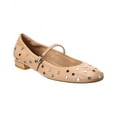thumbnail image 1 of Stuart Weitzman Claris Stud Leather Ballet Flt, 9.5, Brown, 1 of 5