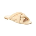 thumbnail image 1 of Stuart Weitzman Crossover Raffia Slide, 9, Brown, 1 of 5