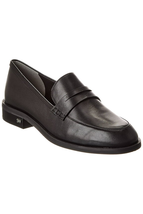 Emi Leather Loafer, 6.5, Black