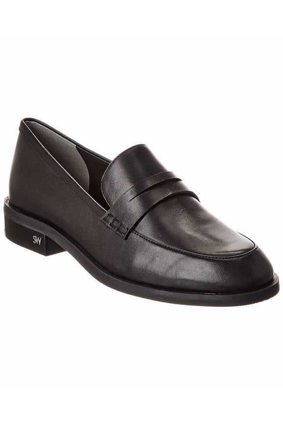 Emi Leather Loafer, 7, Black