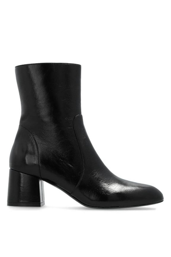 Flareblock Leather Boots, Brand Size 35 ( US Size 4.5 )