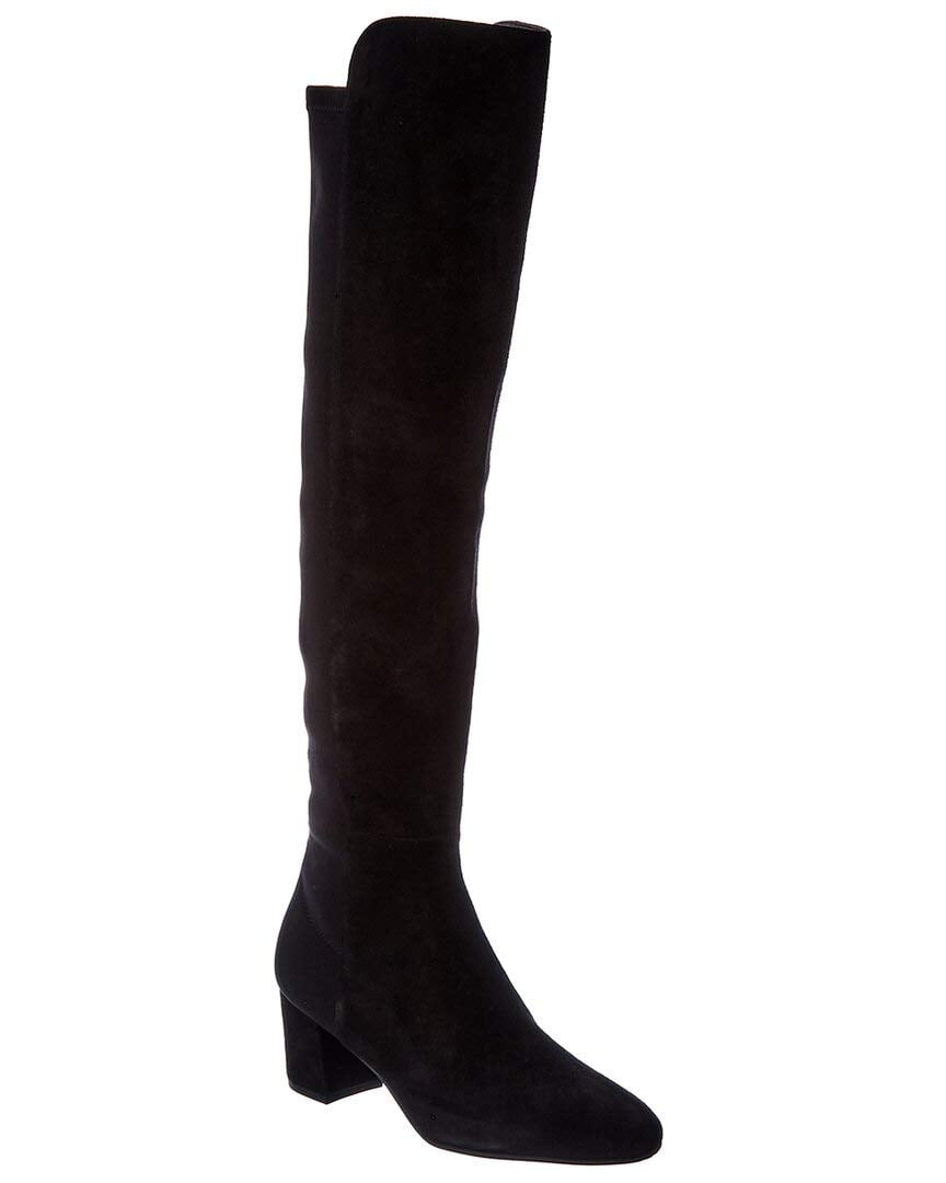 Stuart Weitzman Gillian 60 City Suede Over-The-Knee Boot, 8, Black ...