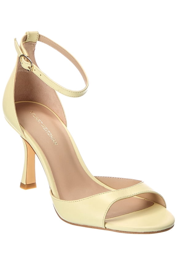 Isla 75 Leather Sandal, 10, Yellow