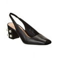 thumbnail image 1 of Stuart Weitzman Jte 60 Leather Slingback Pump, 9.5, Black, 1 of 5