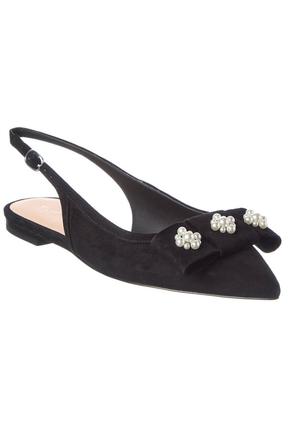 Julietta Suede Slingback, 8.5, Black