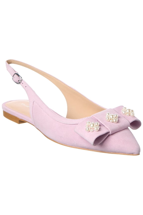 Julietta Suede Slingback, 8, Purple