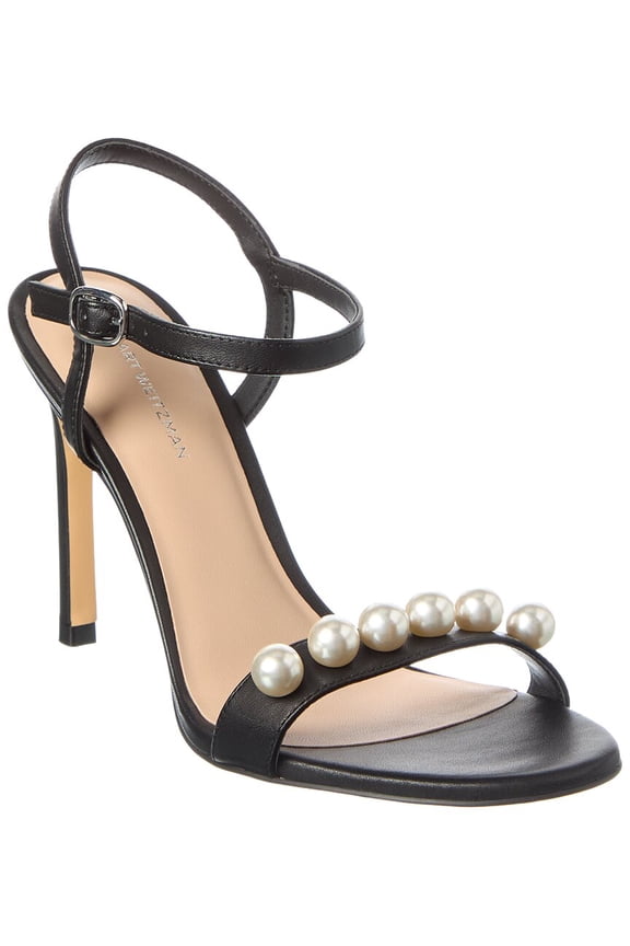 Juliette 75 Leather Sandal, 7.5, Black