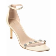 Stuart Weitzman Justina 75 Leather Sandal, 7.5, White