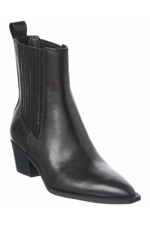 Kai Leather Bootie, 7, Black