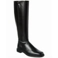thumbnail image 1 of Stuart Weitzman Leather Knee-High Riding Boot, 6.5, Black, 1 of 5