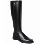 Stuart Weitzman Leather Knee-High Riding Boot, 6, Black