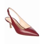 Stuart Weitzman Leigh 50 Leather Slingback Pump, 6.5, Red