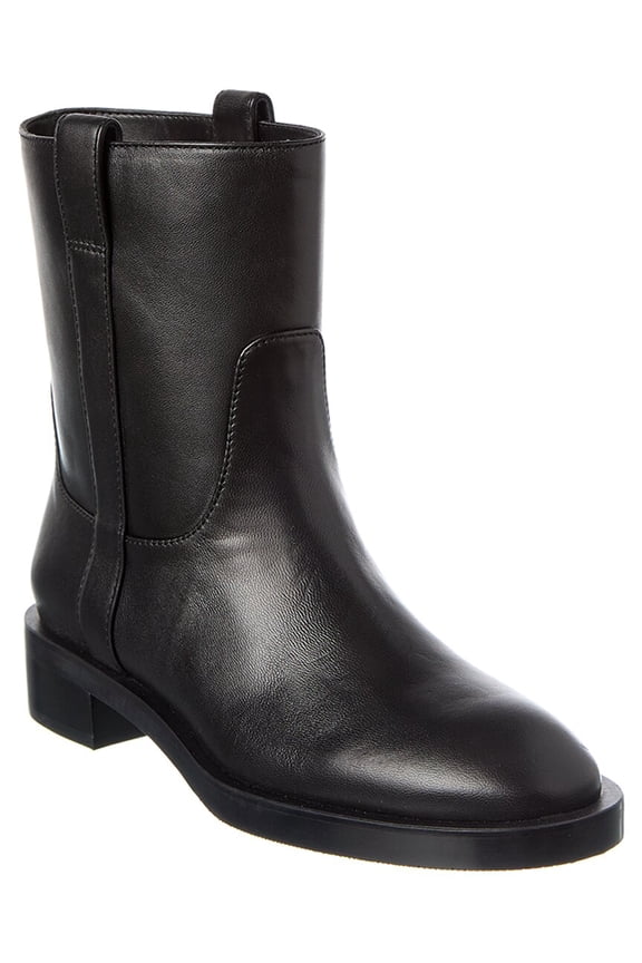 Lenora Leather Bootie, 9, Black