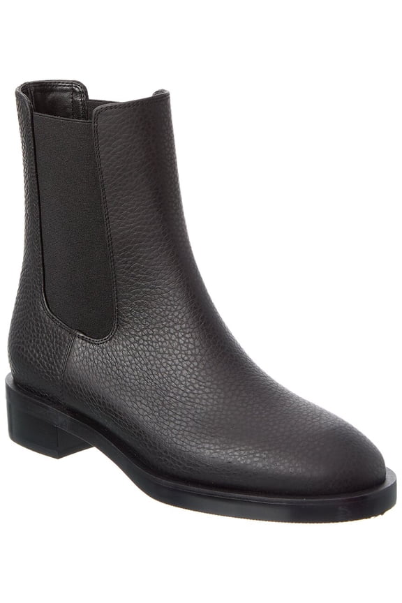 Lenora Leather Chelsea Bootie, 10, Black