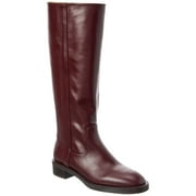 Stuart Weitzman Lenora Leather Knee-High Boot, 7.5, Red