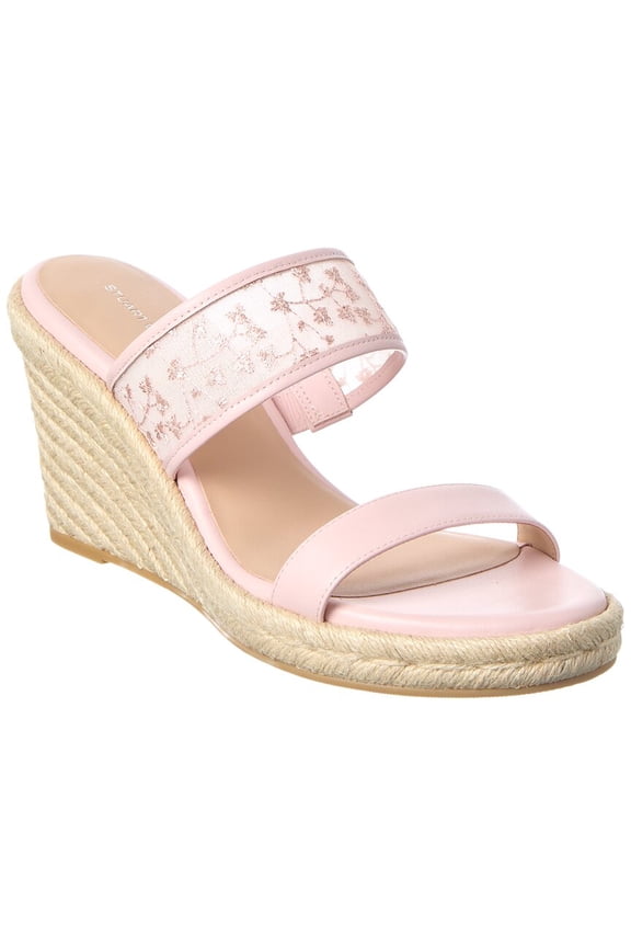 Lily Espadrille Wedge Sandal Canvas, 6.5, Pink