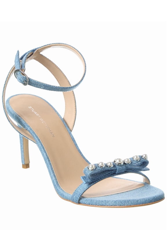 Luella 75 Denim Sandal, 8.5, Blue
