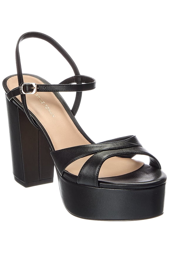 Maia Leather Platform Sandal, 6.5, Black