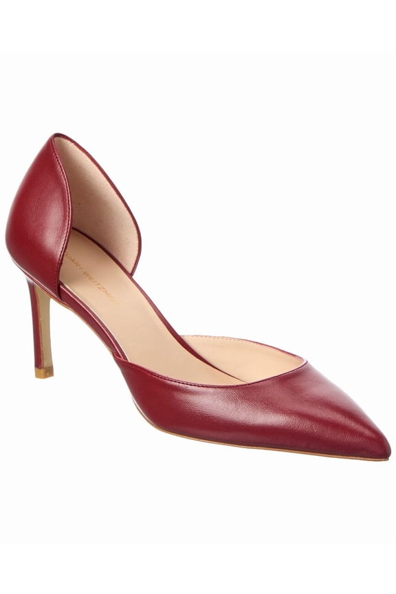 Mara 75 Dorsay Leather Pump, 9, Red