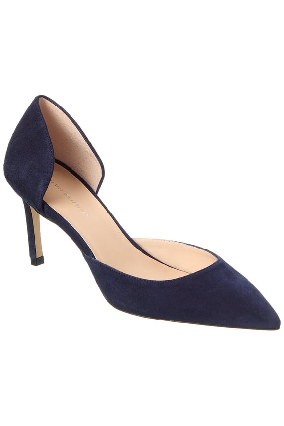 Mara 75 Dorsay Suede Pump, 6, Blue