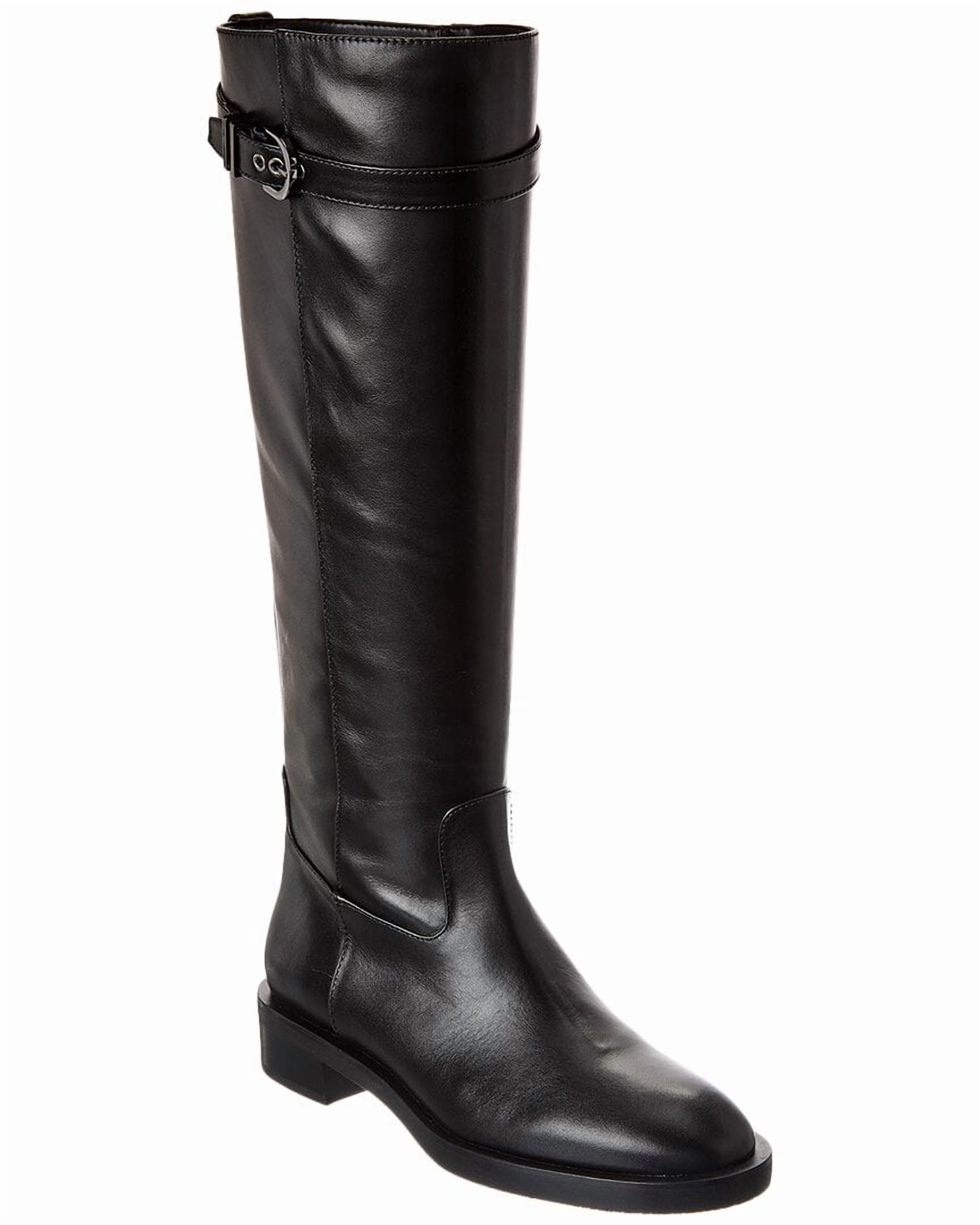 Stuart Weitzman Maverick Leather Knee-High Boot, 7, Black - Walmart.com