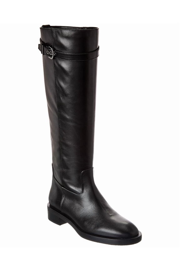 Maverick Leather Knee-High Boot, 8, Black