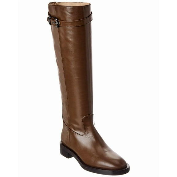 Stuart Weitzman Maverick Leather Knee-High Boot, 8, Brown