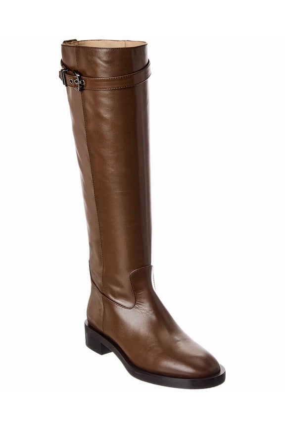 Maverick Leather Knee-High Boot, 8, Brown