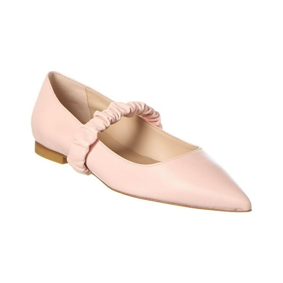 Stuart Weitzman Maxine Leather Ballet Flat, 9, Pink