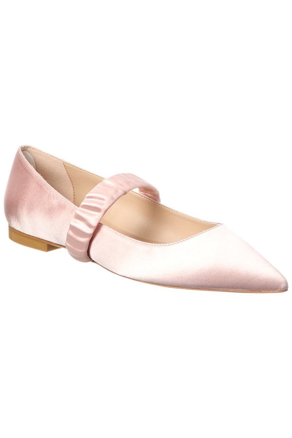Maxine Satin Ballet Flat, 9.5, Pink
