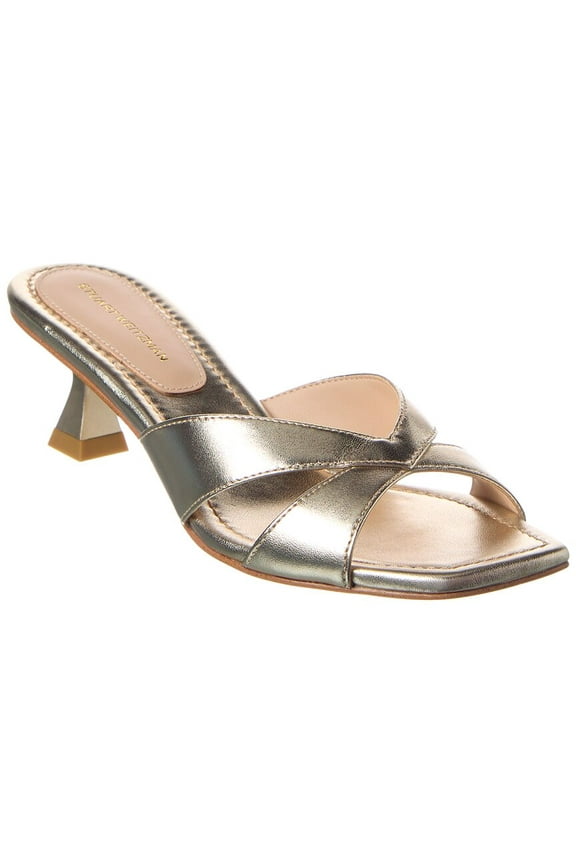 Miami 50 Leather Sandal, 6, Gold