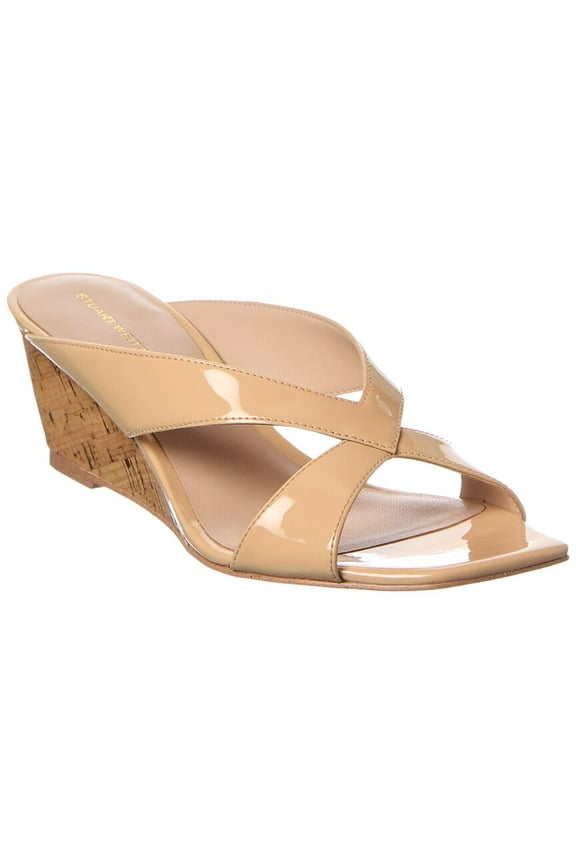 Miami 50 Leather Wedge Sandal, 10, Tan