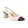 thumbnail image 1 of Stuart Weitzman Milla 55 Tweed & Grosgrain Slingback Pump, 7.5, Pink, 1 of 5