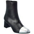 thumbnail image 1 of Stuart Weitzman Milla 60 Leather Bootie, 6.5, Black, 1 of 5