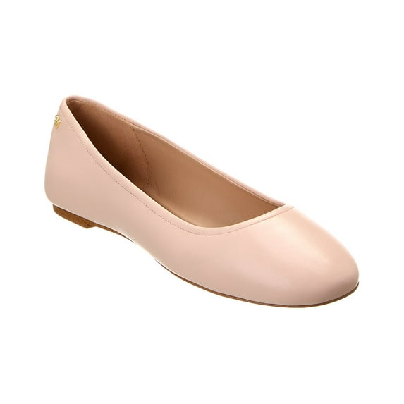 Stuart Weitzman Nadine Leather Flat, 9.5, Pink