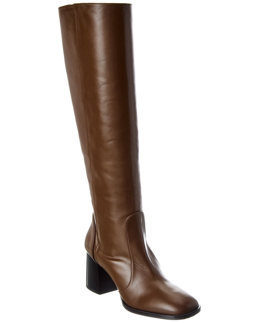 Stuart Weitzman Nola Leather Knee-High Boot, 9, Brown - Walmart.com