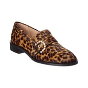Stuart Weitzman Piper Haircalf Loafer, 6, Brown