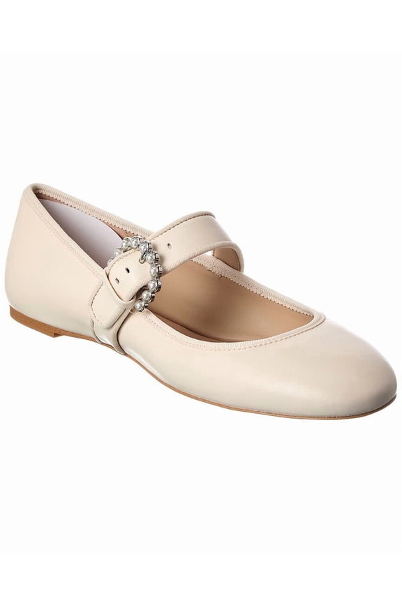 Piper Leather Ballet Flat, 8.5, White