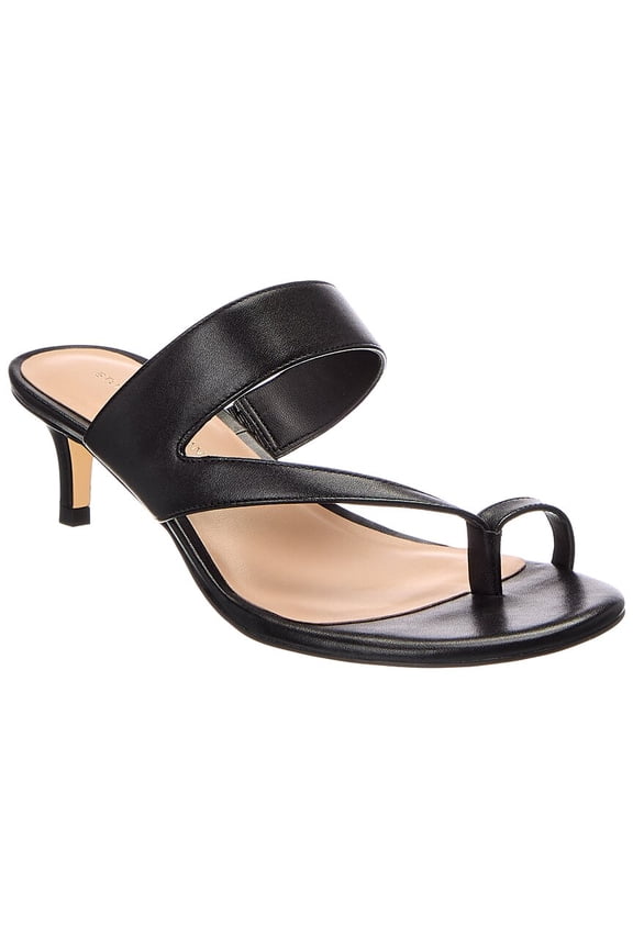 Remy Slide 50 Leather Sandal, 8 B, Black