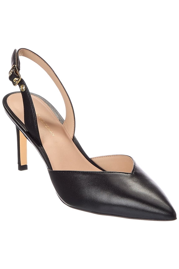 Ryder 75 Leather Slingback Pump, 6, Black