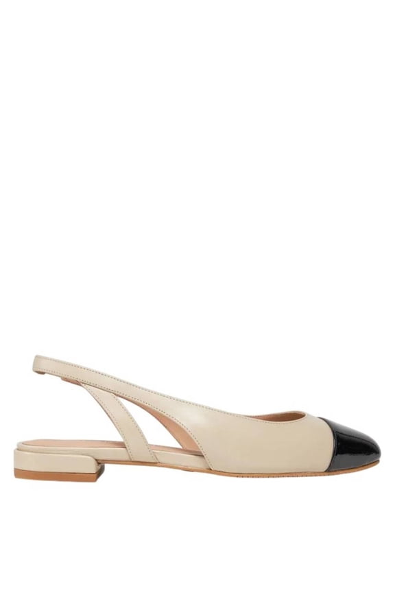 Sleek Leather Slingback Pumps, Brand Size 39 ( US Size 8.5 )