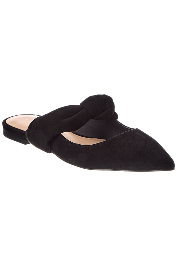 Solange Suede Mule, 8.5, Black