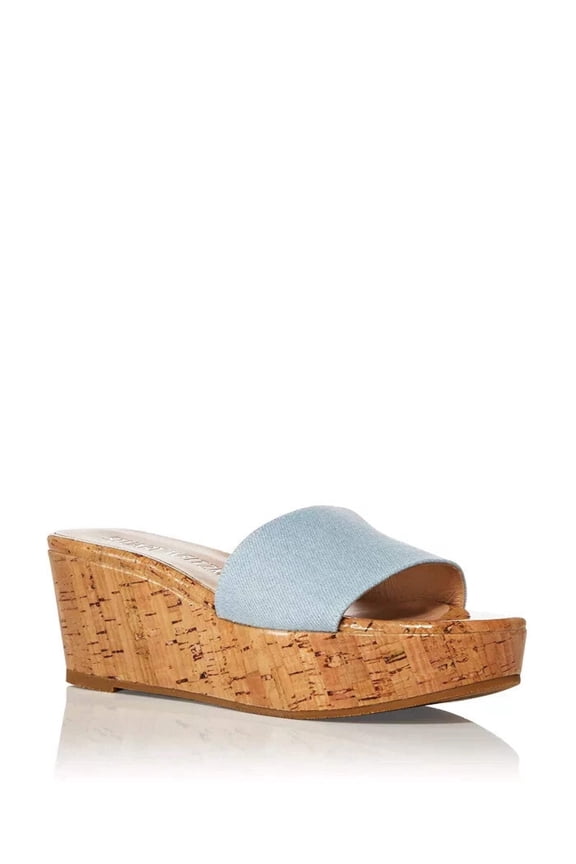 Summer SE411-400 Sandals Women's US 8.5 Blue Denim Wedge RHS3693