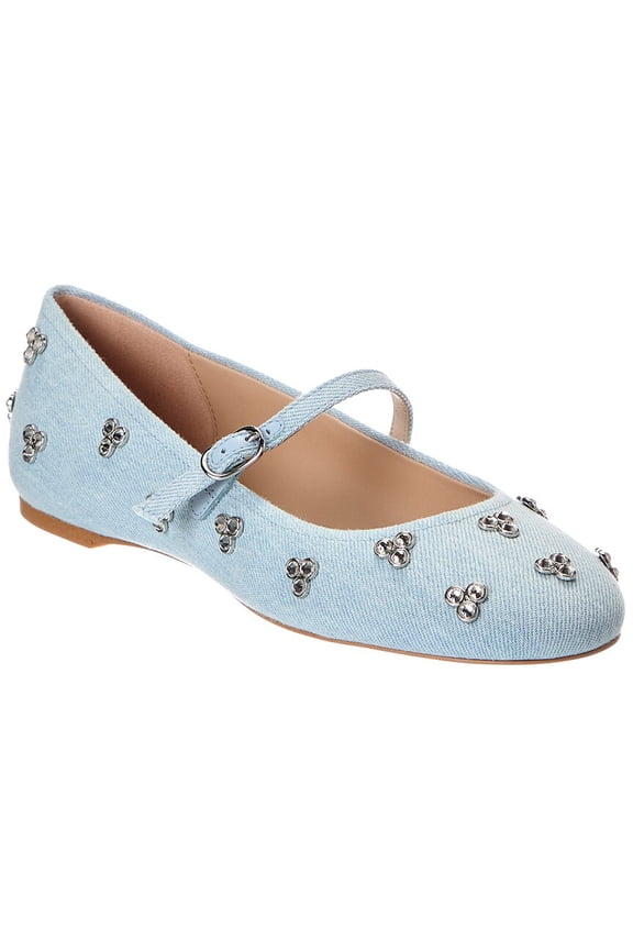 Tammy Denim Mary Jane Ballet Flat, 7, Blue