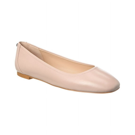 Stuart Weitzman Tammy Leather Ballet Flat, 8, Beige