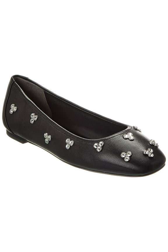 Tammy Leather Ballet Flat, 9, Black