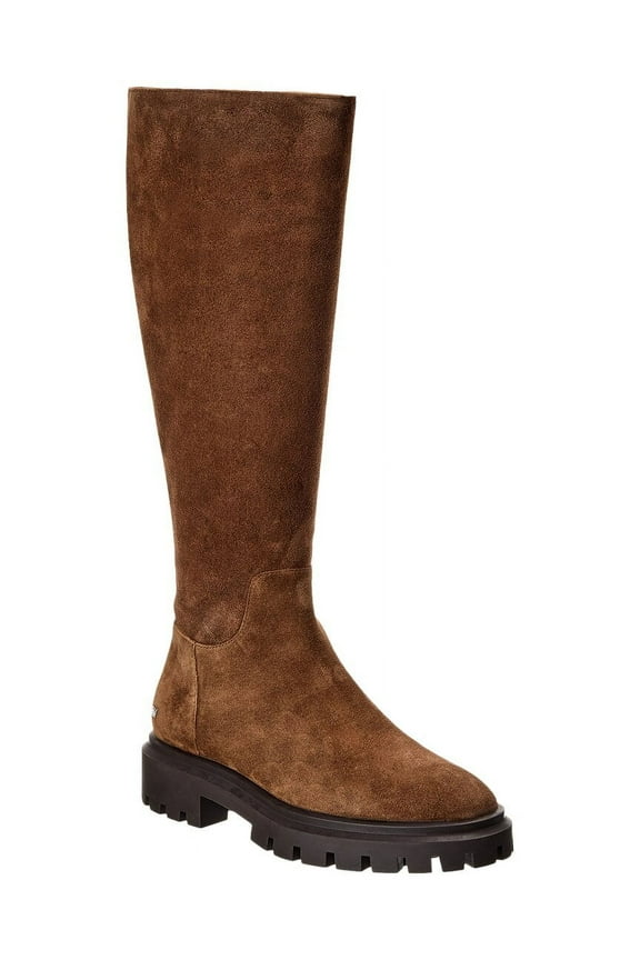 Ultra Lug Suede Knee-High Boot, 7.5, Brown