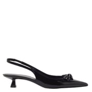 Stuart Weitzman Rosie 35 Slingback Black Womens