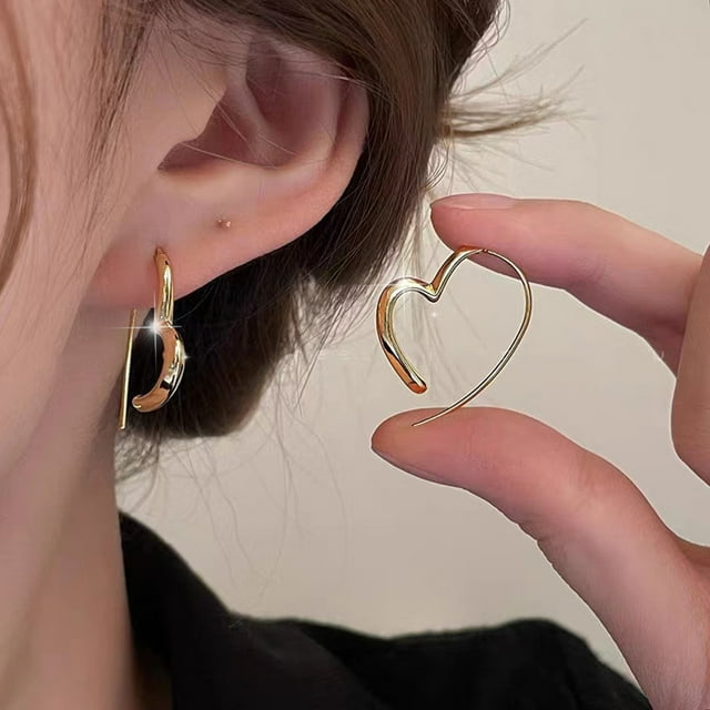 Stub Earrings Clip on Hoop Earrings for Women Hoop Earrings with Pearls